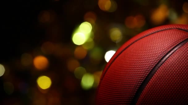 Кадры Баскетбола Темный Фон — стоковое видео