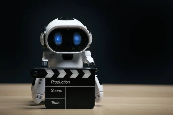 Image Robot Clapper Board — Stock Photo, Image
