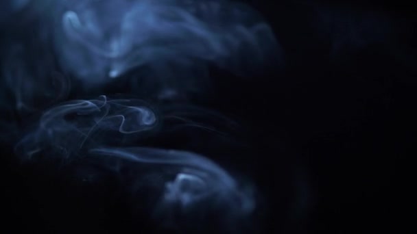 Záběry Kouře Tmavé Pozadí — Stock video