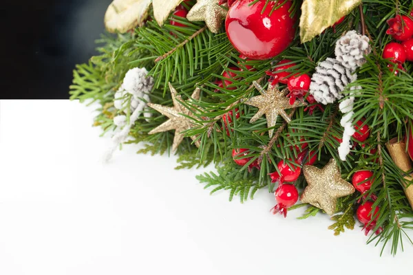 Weihnachten Urlaub Hintergrund Mit Weißem Kopierraum — Stockfoto