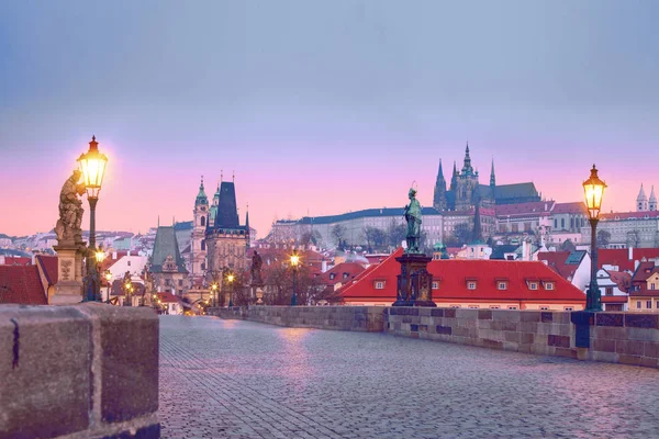 Charles Bridge Karluv Most Prague Landmarks — Stock Photo, Image