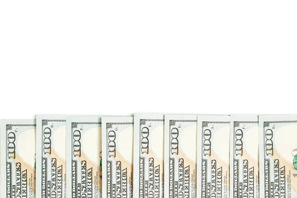Oss dollar pengar gränsen isolerade — Stockfoto