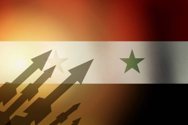 Bayrak Suriye füze içinde belgili tanımlık geçmiş