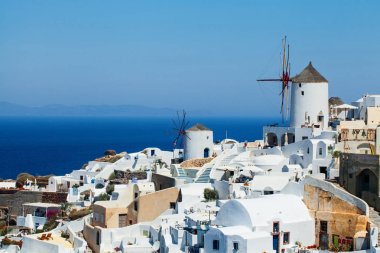 Santorini Adası peyzaj, Yunanistan dönüm noktası
