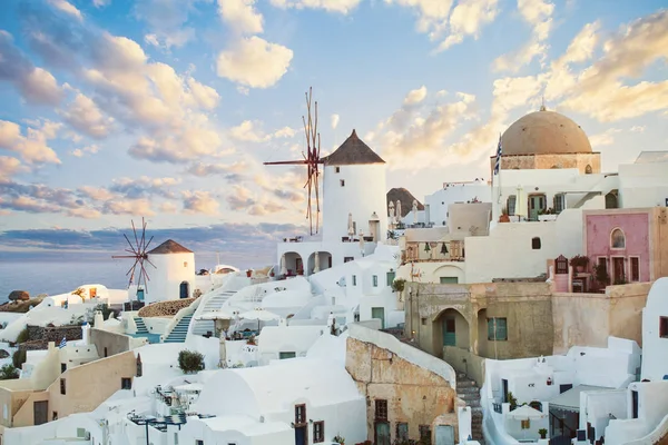 Incroyable panorama de Santorin. Beau paysage de Santorin — Photo