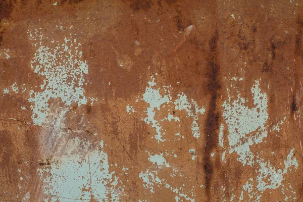 Antigua pared de texturas Rust con pintura. Fondo perfecto con espacio — Foto de Stock