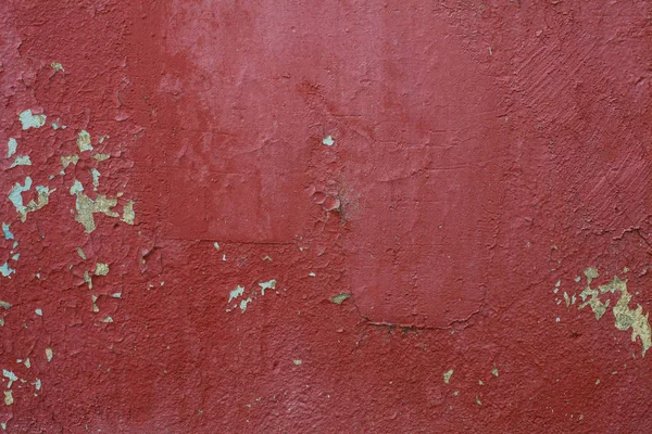 旧红色纹理墙背景。完美的背景与空间. — 图库照片