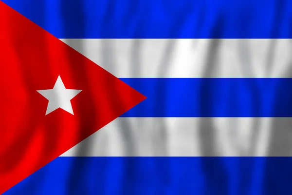 Prapor Pozadí Kubánské Vlajky Naučte Španělsky — Stock fotografie