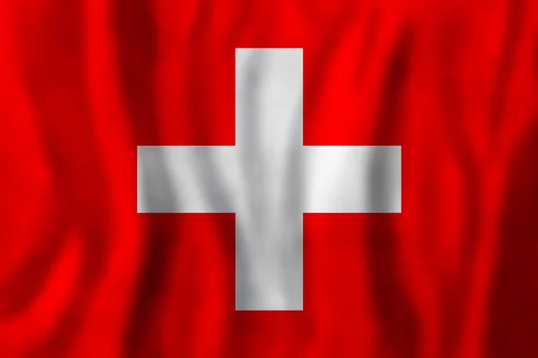 带有瑞士国旗背景的旅行概念 教育和商业 — 图库照片