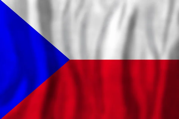 Концепция Путешествия Флагом Чешской Республики Образование Бизнес — стоковое фото