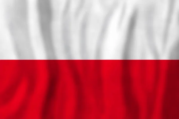 Hintergrund Ist Die Flagge Polens Reisen Und Lernen Polnisches Sprachkonzept — Stockfoto