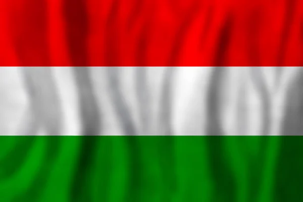 ハンガリーの国旗の背景 旅行又は事業の概念 — ストック写真