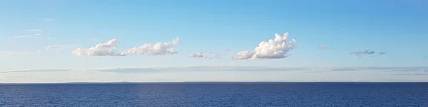 Beautiful ocean with clouds sky, perfect landscape background