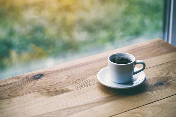 Taza Café Fresco Por Mañana — Foto de Stock