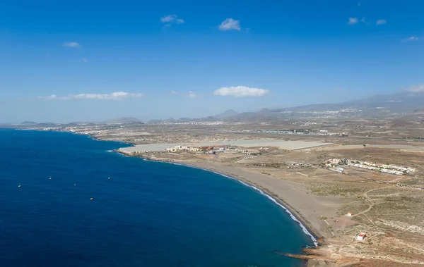 Playa de La Tejita aerial view — стокове фото