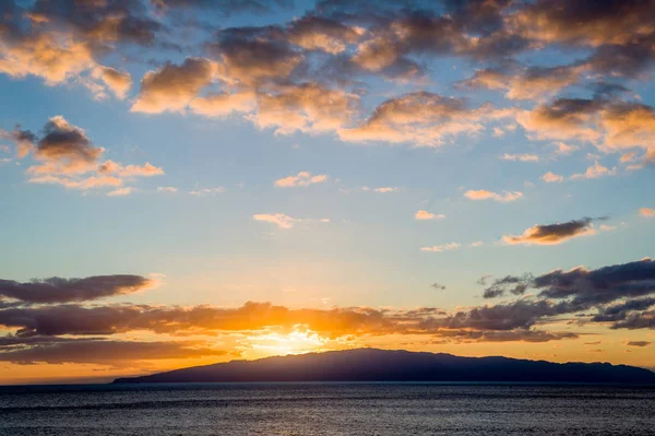 Canarische eilanden zonsondergang — Stockfoto