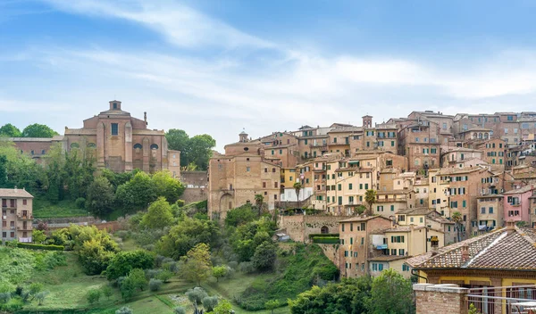 Siena panoramatický pohled — Stock fotografie