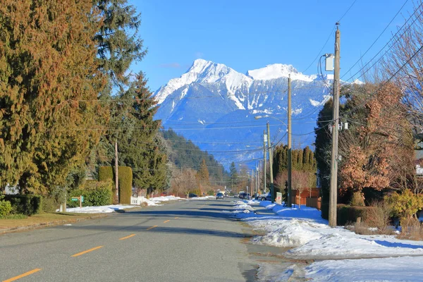 Kora Tavasszal Lakó Gyönyörű Város Chilliwack British Columbia Kanada Mount — Stock Fotó