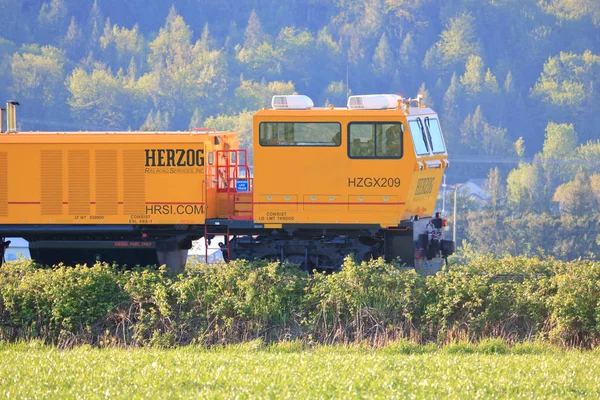 Special Rail Track Maintenance Equipment Seen Chilliwack Canada April 2019 — Stock Photo, Image
