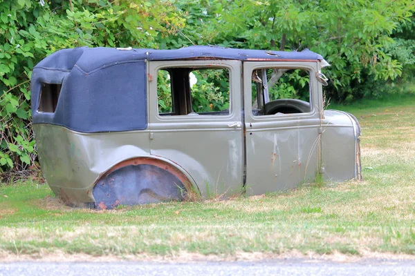 Fermer Vue Profil Châssis Voiture Rustique Classique Des Années 1920 — Photo