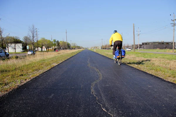 Een Van Vele Fietspaden Winnipeg Manitoba Canada Noordoostelijke Pioniers Greenway — Stockfoto