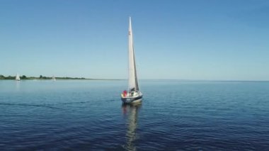 Aarhus, Danimarka - Mayıs 2018: Su Jutland, Danimarka yelken ekibi