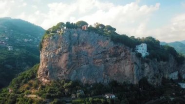 Bir görünümü aan havadan görünümü, Villa Cimbrone, Ravello en lüks Bahçe otellerden biri