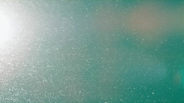 一个单滴下落的水水坑特写外观 — 图库视频影像