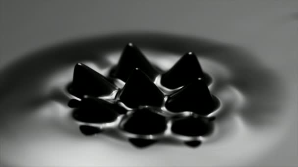 Fluide magnétique Réaction étonnante au champ magnétique 