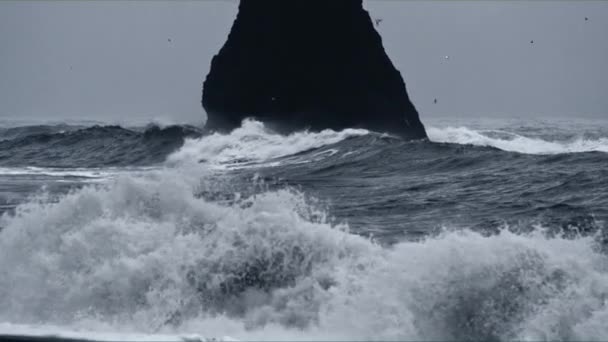 玄武岩手指岩的摄影照片 — 图库视频影像