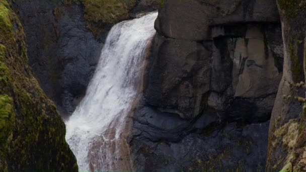 Ein Naturbild Wie Aus Dem Bilderbuch Das Touristen Nach Island — Stockvideo