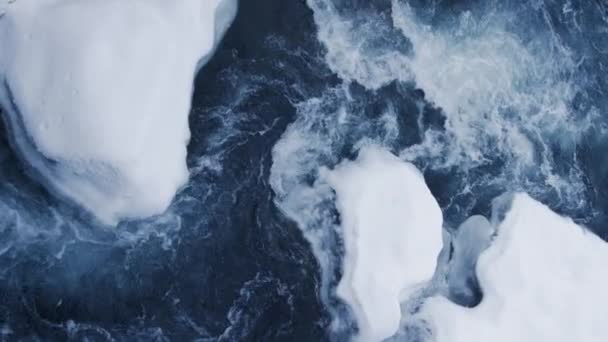 Повільний Швидкісний Знімок Річки Рухається Вниз Течії — стокове відео