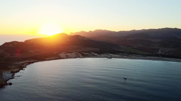 Weitwinkelaufnahme Aus Der Luft Auf Spaniens Wunderschöne Landschaft Und Fokussierte — Stockvideo