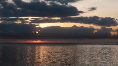 Timelapse Beach gündoğumu