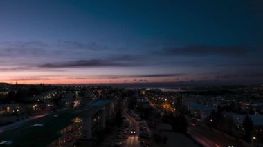 Gece ışıkları Reykjavik