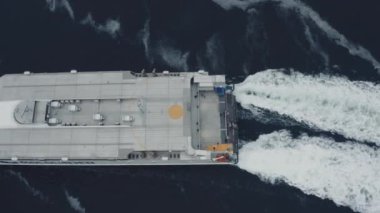 Moslinjen Feribotu üzerinde İHA Uçuşu