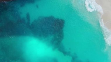 Endonezya, Bali 'deki Kelingking Sahili' nden Sting Ray Seen