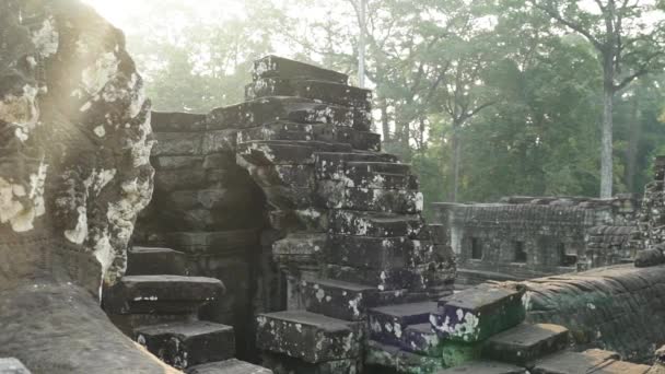 对柬埔寨吴哥窟的不同看法 — 图库视频影像