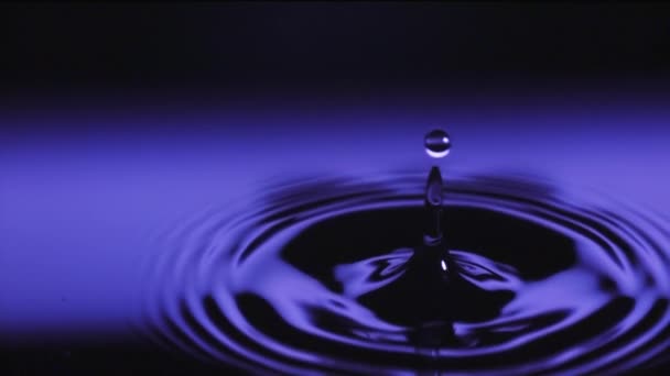 Droplet Falling Into Liquid — Stock Video