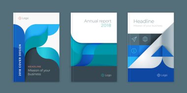 Soyut vektör iş şablonu ayarlayın. Broşür düzen, kapak modern tasarım yıllık raporu, poster, çok renkli dalgalar dinamik bulanık A4, yumuşak hatları ve pürüzsüz formları. 