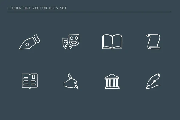 Conjunto de ícones vetoriais esboço sobre um tema educação escolar . — Vetor de Stock