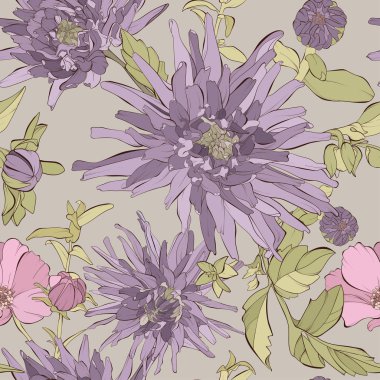 Dahlia çiçekler iã§arÄ±z desen. 