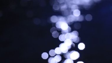 Su akışı mavi daire ışık video arka plan
