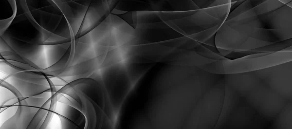 Μαύρο Φόντο Φλόγα Καπνού Γραφικό Μονόχρωμος Σχεδιασμός — Φωτογραφία Αρχείου