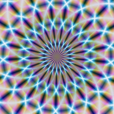 Mandala neon ışık soyut üstbilgi arka plan