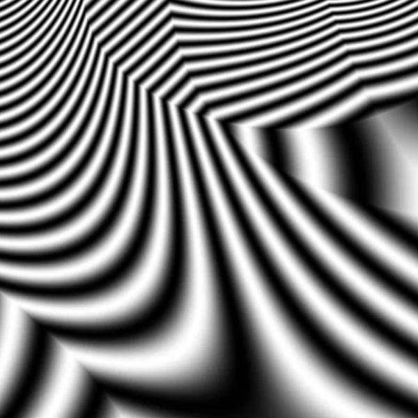 Illusion Optique Art Abstrait Design Monochrome Inhabituel — Photo