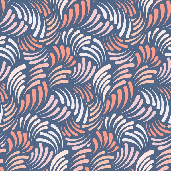 抽象的な手描きのシームレスなパターンのベクトルの背景 — ストックベクタ
