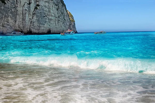 Området Närheten Finns Det Turkosa Havet Vatten Vit Sand Och — Stockfoto