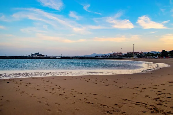 Sunrise beach Caleta de Fuste Fuerteventura, Kanarya Adaları İspanya.