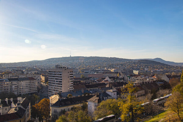 View of the Buda Castle of the city Budapest, Hungary